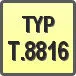 Piktogram - Typ: T.8816